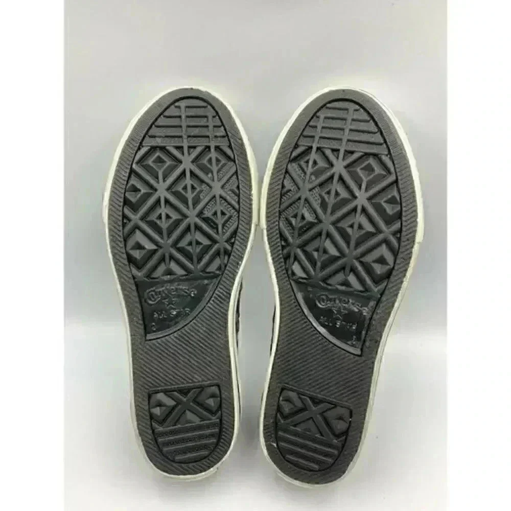 Rare CONVERSE CT OX All‎ Star Black Metallic Bling Sneakers 640469F Youth 2